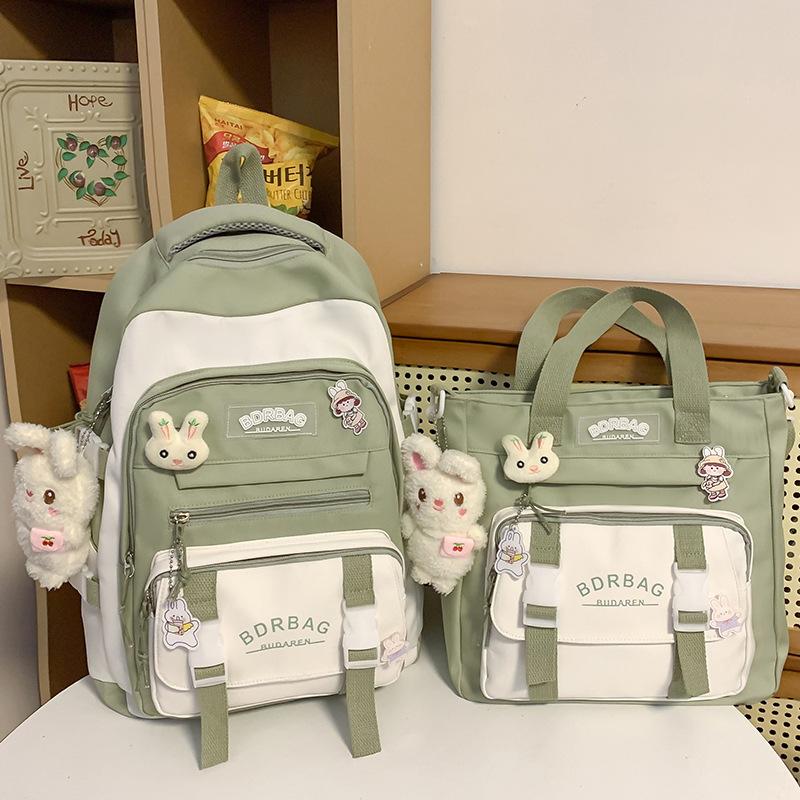 School Bag Children's Primary School Students Girls Junior High School Students Two-piece Backpack Fashion Backpack