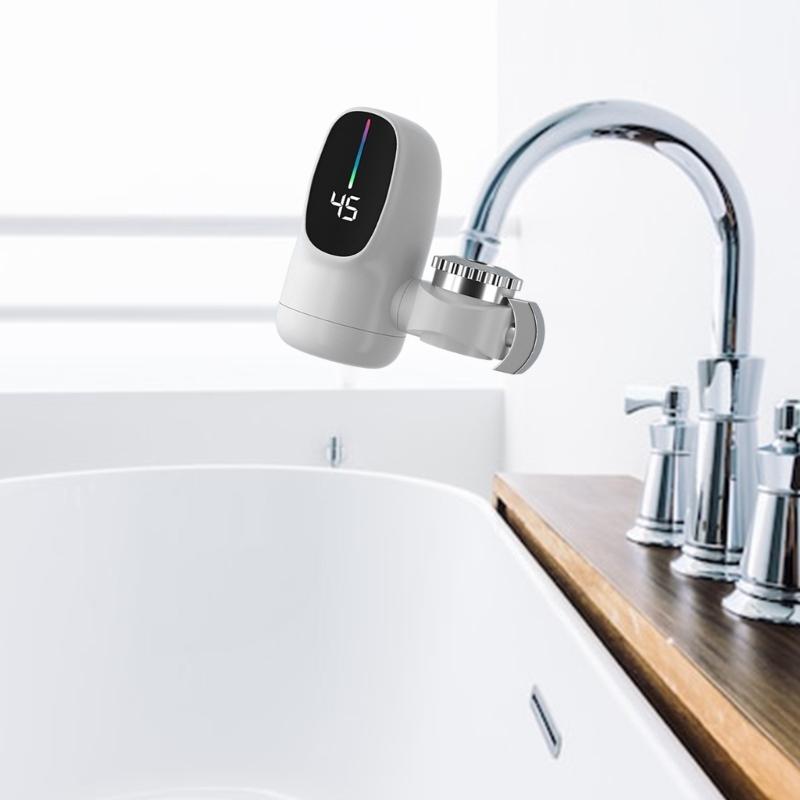 Rubinetto Elettrico Pratico Rotante Istantaneo Acqua Calda Conveniente per Cucina e Bagno con Riscaldamento Rapido
