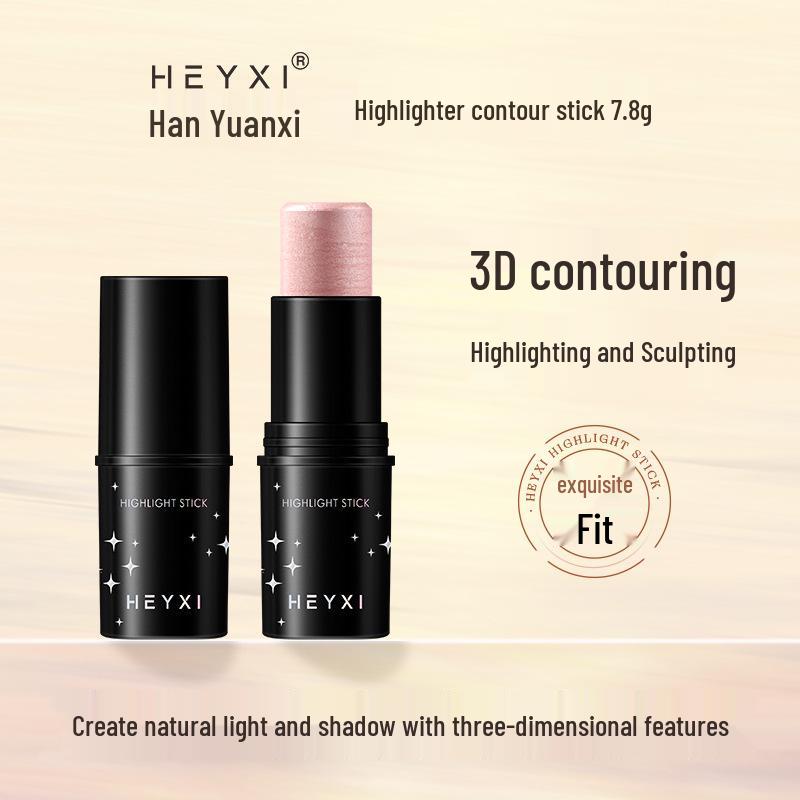 HEYXI Highlighter & Contour Stick - 3D Brightening Shadow, Under Eye Base, Blush & Shaping Stick