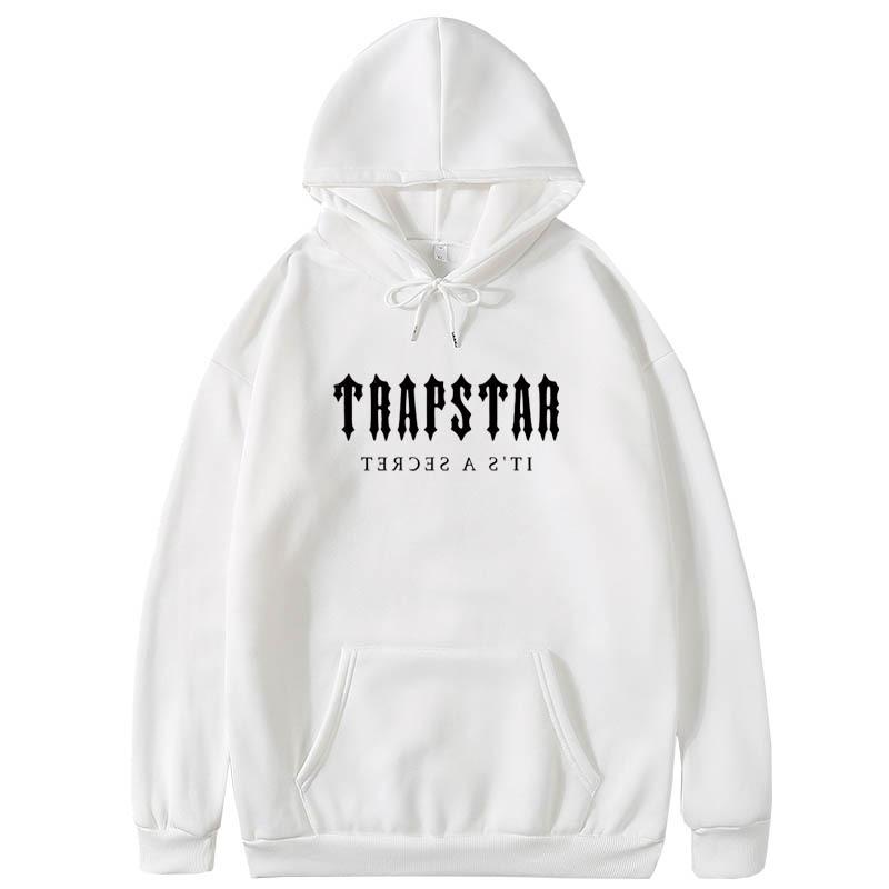 Cross-border Trapstar Alphabet Casual Street Youth Cotton Red and Black Printed Fleece Sweatshirt Sweatpants