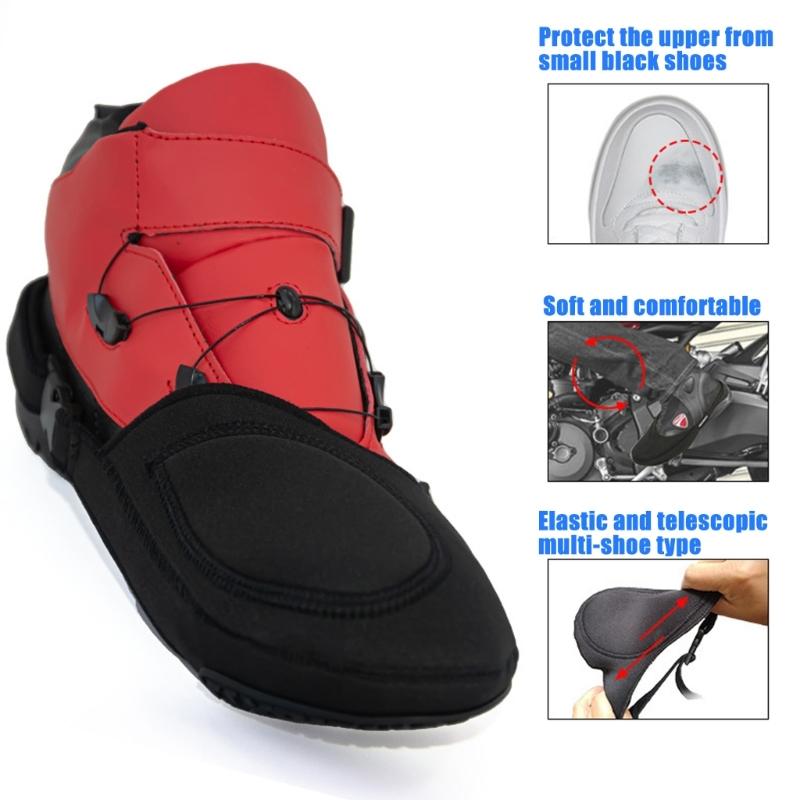 Motorcycle Shifter Shoe Case Waterproof Shifts Pad Breathable Shoe Guard Protective Motorcycle Shifts Pad Simple Installs
