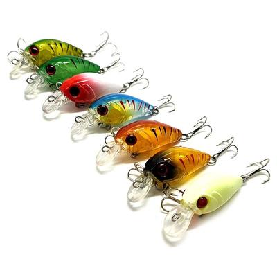 4.8CM 3.8G Künstlicher Hartplastik Kleiner Tieftauchender Crankbait Winziger Crankbait Schwimmende Rassel Köder