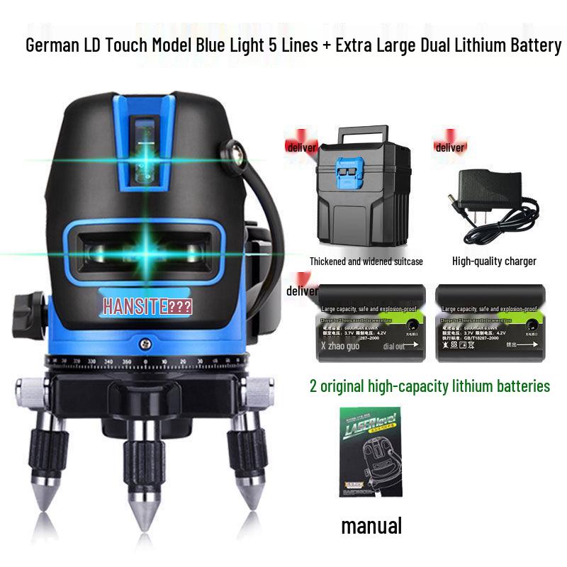 High Precision Automatic Infrared & Green Light Laser Level with 2, 3, 5-Line Projection