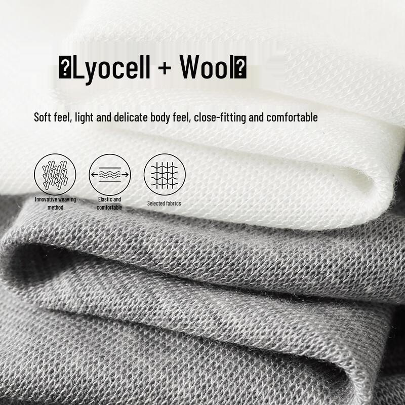 YERAD Women's Relaxed Fit Beaded Lyocell Wool Long-Sleeve T-Shirt