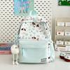 Schoolbag Japanese Ins New High-value, Fresh, Sweet and Cute Polka Dot Puppy Backpack, Light Backpack for Junior High School Students