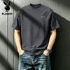 PLAYBOY Men's Loose Fit Pure Cotton Short Sleeve T-Shirt