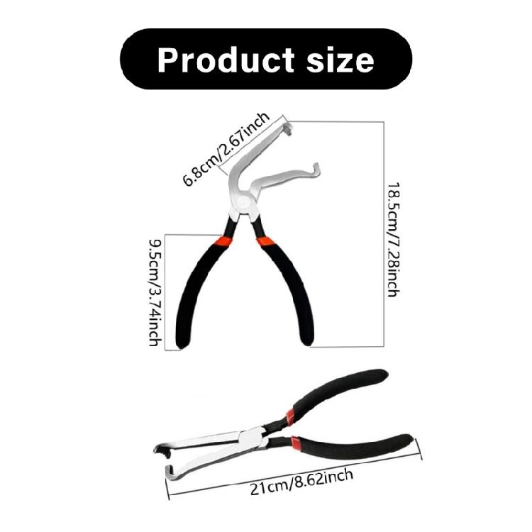 Professional Angled Electrical Pliers With Double Insulation For Safe Automotive Circuit Repair & Fluid Line Detachment