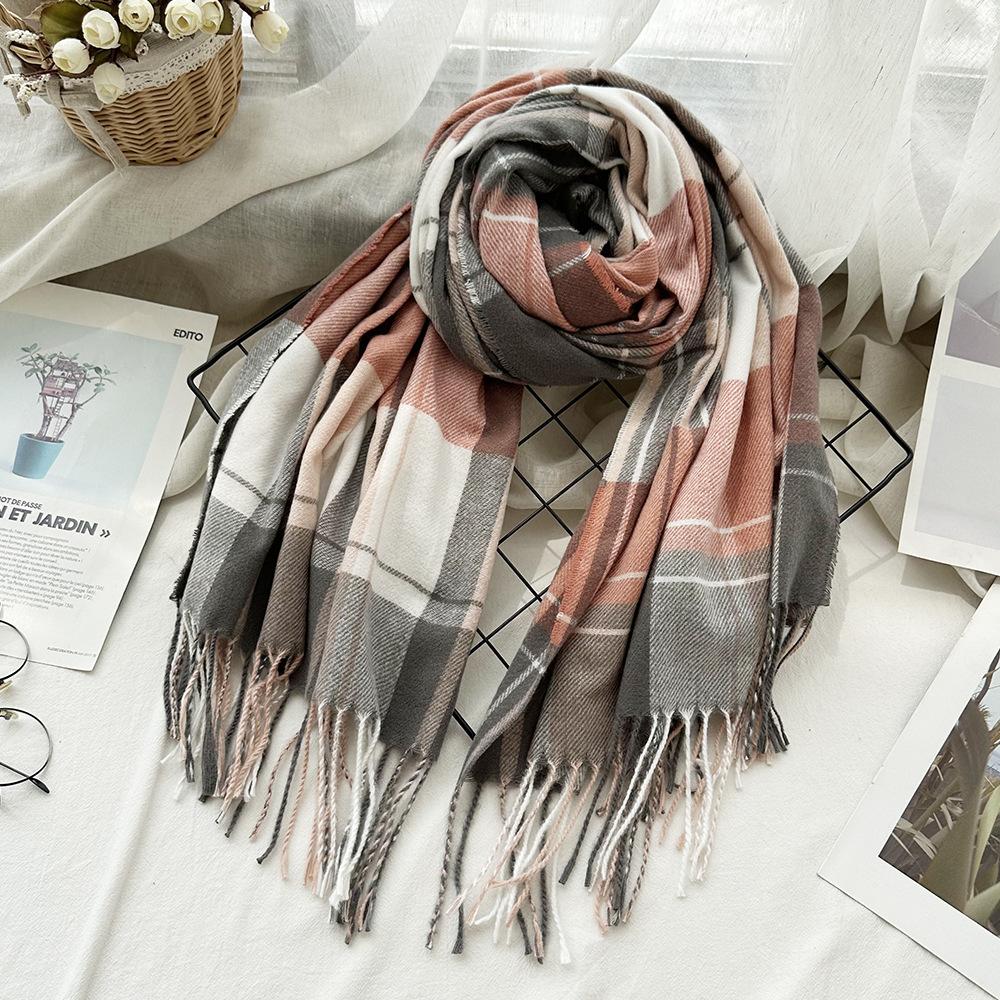 Cozy Warm Women Winter Casmir Şal Eşarfă Pashmina