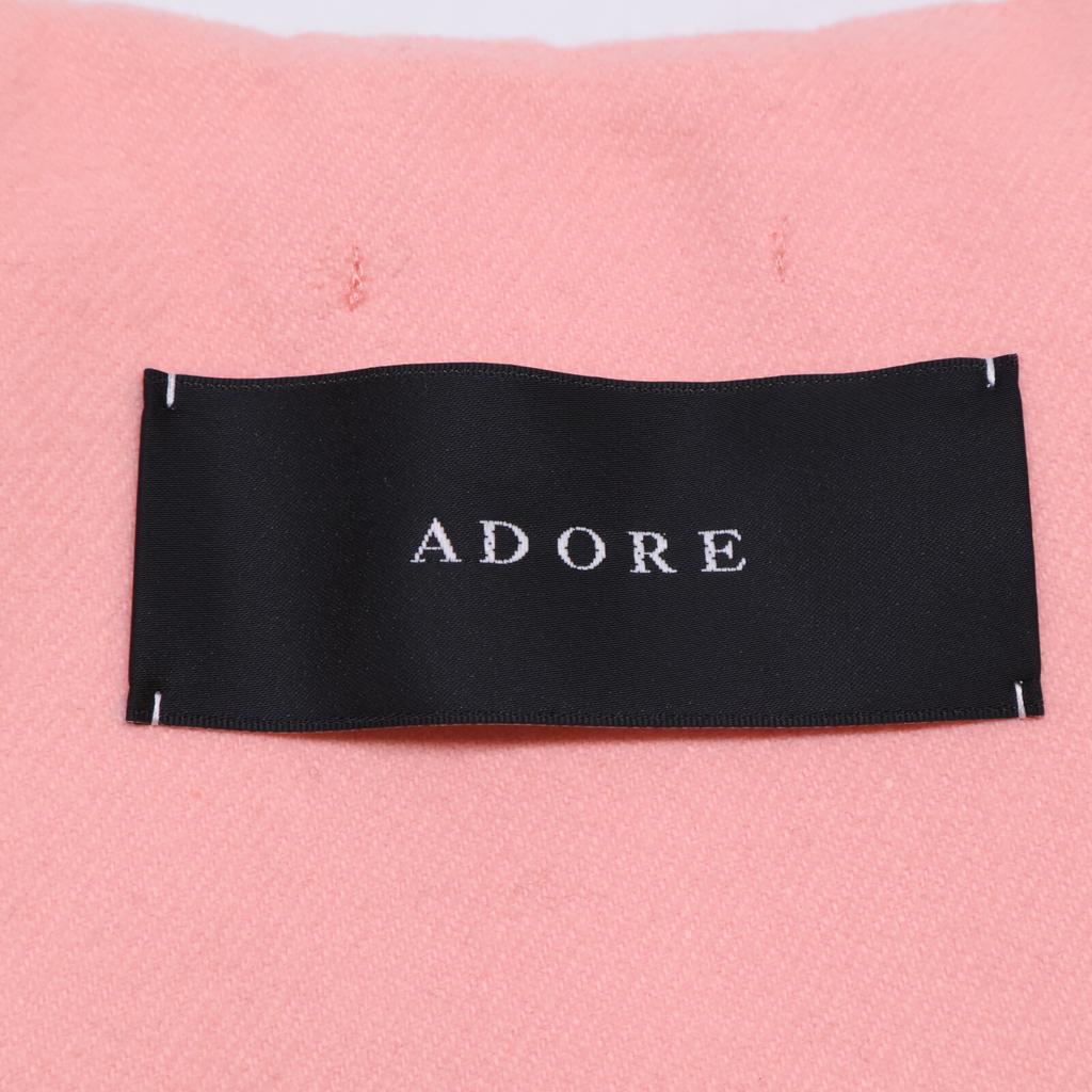 ADORE 531-1250932 Super 180 Melton collarless Jacket 38 pinkUsed