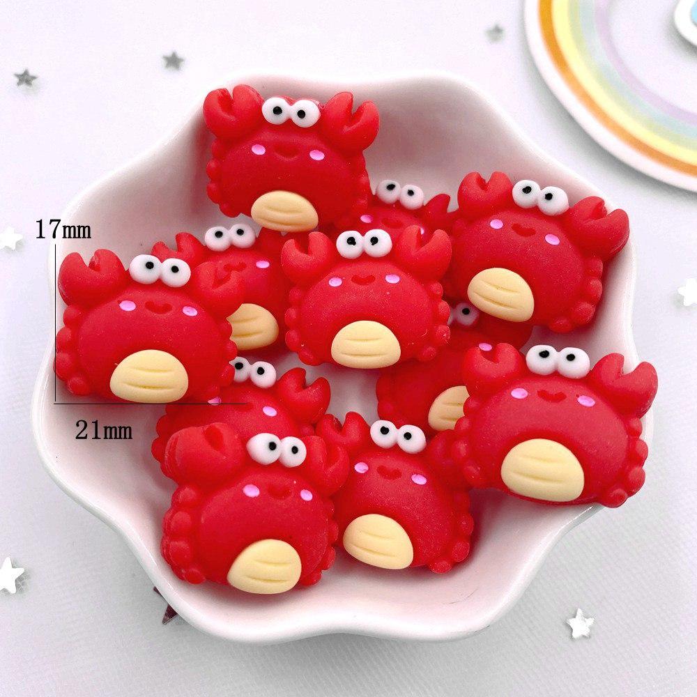 

10 шт. Красочные смоляные ракушки краба, черепахи, русалки, медузы, фигурки морских животных с плоской задней стороной, скрапбукинг, ремесло, DIY, аксессуар для банта, декор