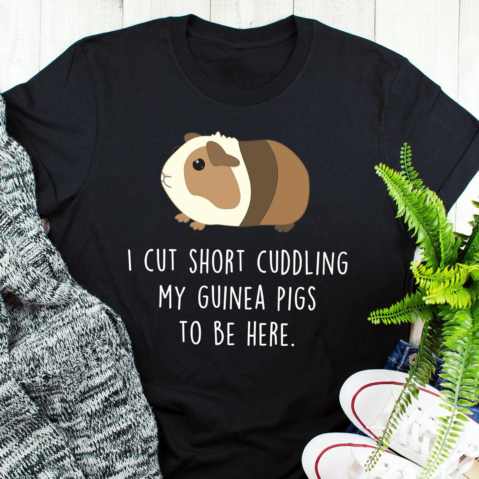 Guinea Pig Shirt,  , Funny Guinea Pig Lover Gift, Cute Brown Dutch Cavy T-shirt, Pet Cavies Tshirt, Rodent Pocket Pet Mom Dad 100