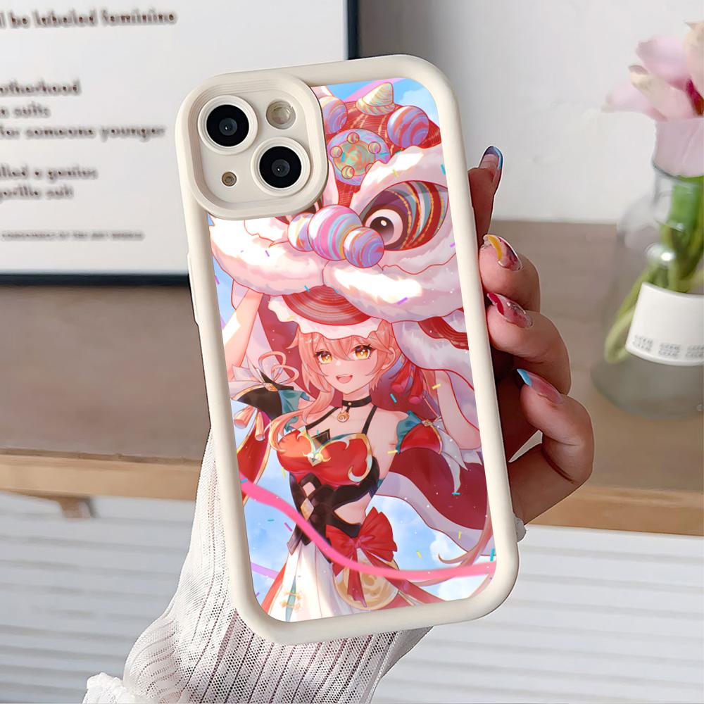 HSR Guinaifen Thicken TPU Mobile Phone Case for iPhone 17 16 15 14 13 12 11 Air Pro Max Plus Colorful Cover