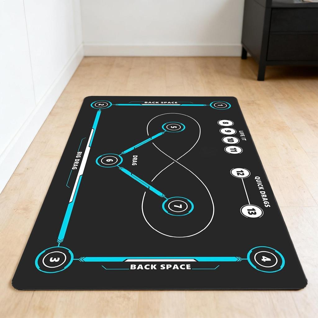 Hockey Training Pad Indoor Outdoor Unfolded Rubber Pad American Sports Non-slip Thickened Pad Training Equipment