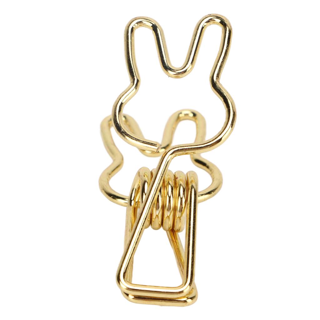 100pcs   Clips Cute Cartoon   Shape Metal Hollowed   Tail Clips Paper Clamps for   Document