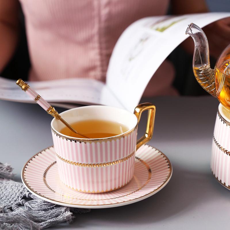 Household Flower Teapot Set, Glass Boiled Fruit Teapot, Ceramic Afternoon Tea Flower Fruit Teacup Tea Set, Candle Heating