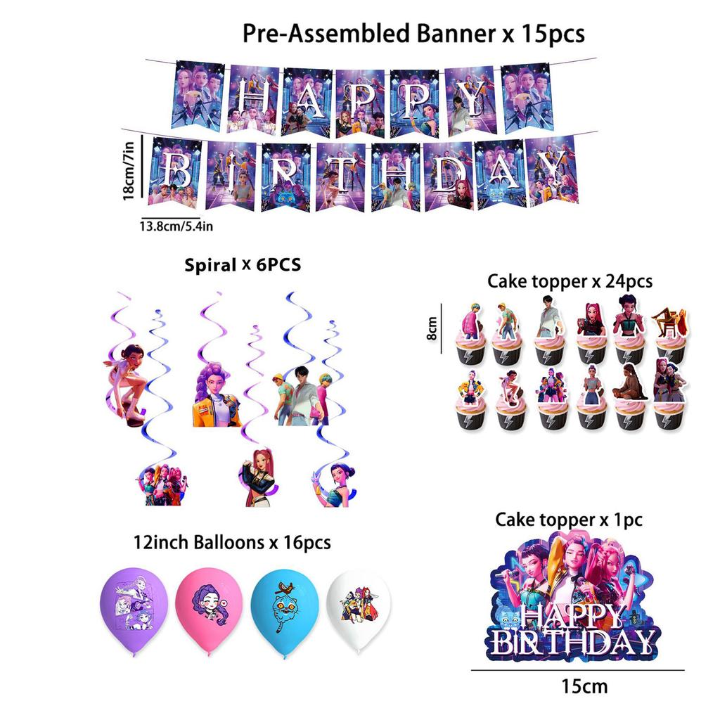 Theme Party Decoration Children's Birthday Decoration Set