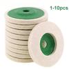 1-10pcs100mm Polishing Wool Wheel Grinding Disc 4" Industrial Wool Felt Wheel Metal Rust Removal Grinding Disc for Angle Grinder