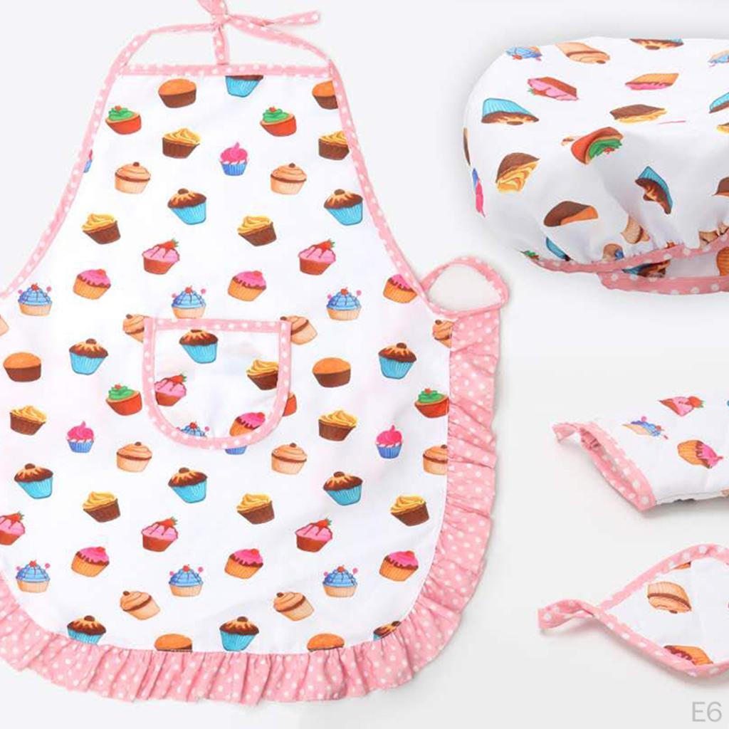 Pieces Hat & Apron with Accessories Kitchen Set
