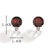 Bolaijewelry Natürliche Mosambik-Granat-Ohrringe aus 925er-Sterlingsilber für Damen, Jahrestag, Bankett, edlen Schmuck