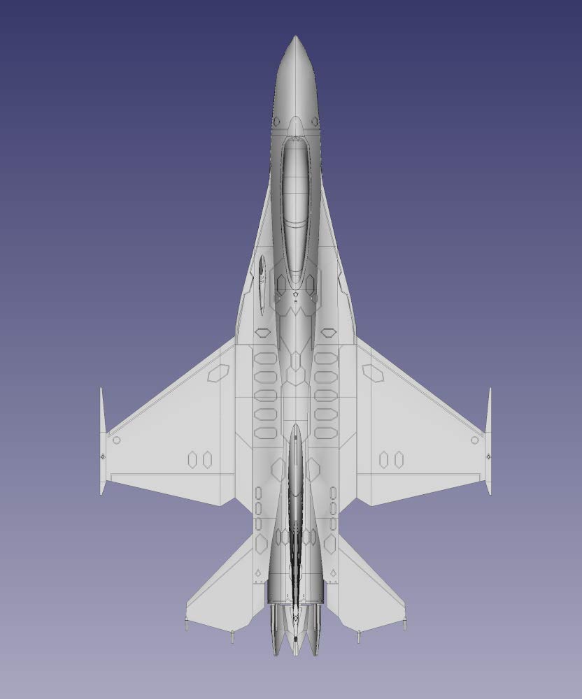 HMA Mobile Police Patlabor 2 the Movie F-16 Modified Knight Falcon 1/144 Scale Plastic Model