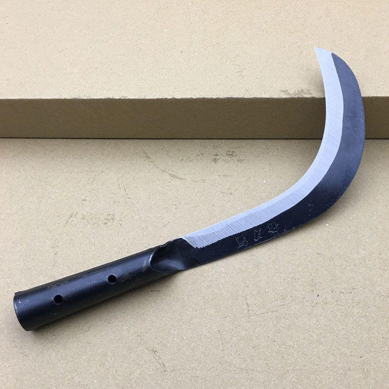 Willow Leaf Sickle: Banana, Willow Leaf, Sisal, Leek, and Grass Cutting Knife with Long Handle, Ideal for Peeling Sugarcane