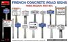 Miniart Scale French Pavement Road Sign Paris Plastic Model Kit MA35659 1/35 Set, 1930-1940, Region,