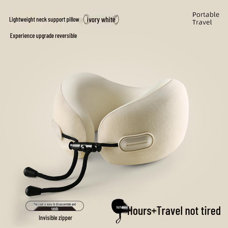 Collapsible Memory Foam U-Shaped Neck Pillow for Travel