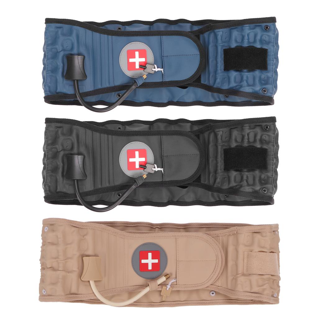 Lumbar Traction Belt Inflatable Improve Pain Back Decompression Belt Lumbar Support with Inflator