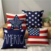 Vikama American Flag Star Pillow Cover 4Th Of July Patriotic Decorative Cushion Case For Sofa Bedroom Living Room Home Decor