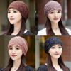 Summer Ladies Loose Fit Floral Pattern Cotton Polyester Hat With Waterdiamond Embellishments