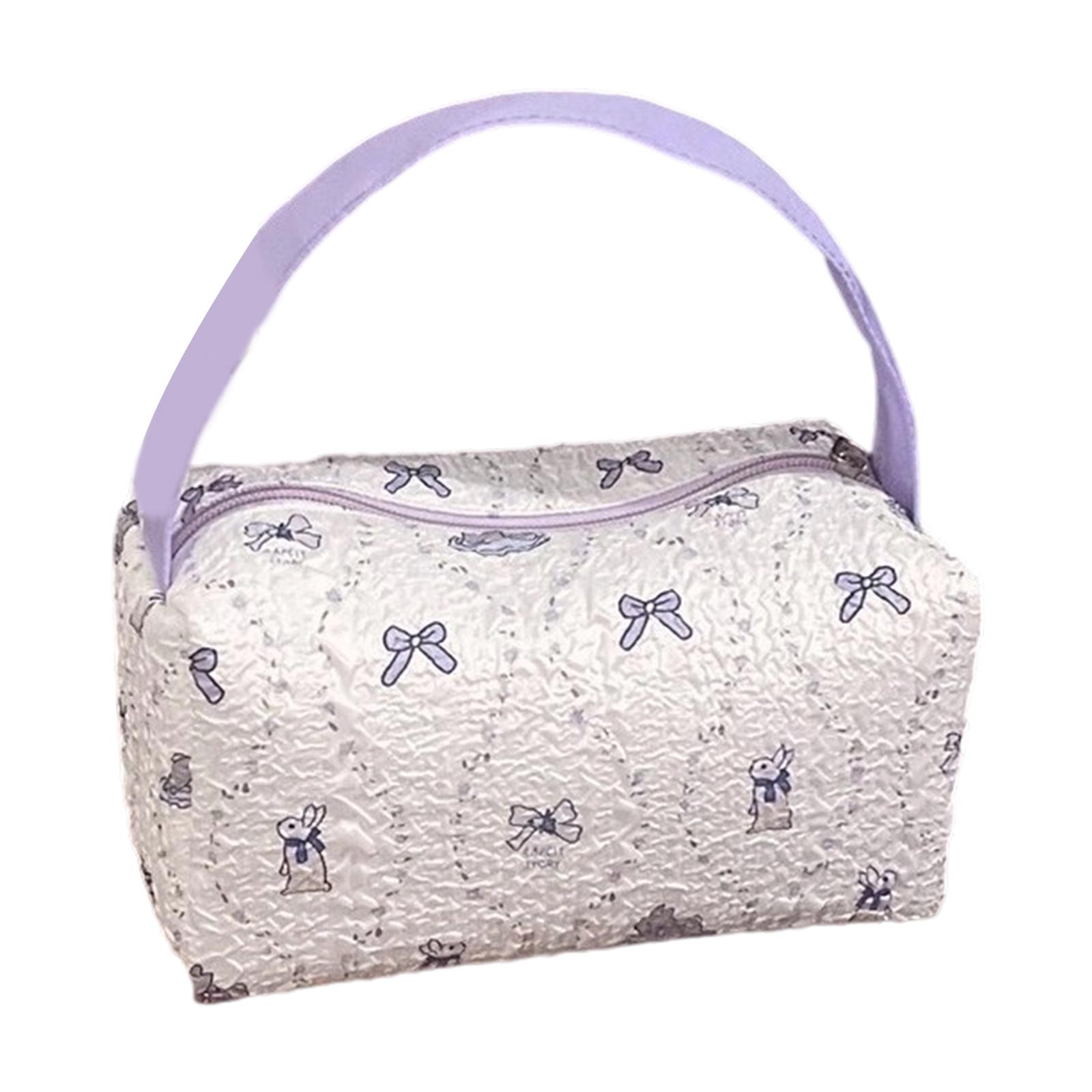 

Просторный косметический органайзер из пузырчатой пены, косметичка для макияжа с ручкой, сумка для хранения, для путешествий и повседневного использования 1