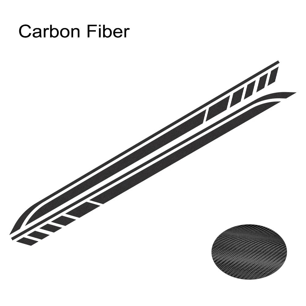 2PCS DIY Car Both Sides Body Stickers Stripes Waterproof Auto Door Decals Automobiles Products Car Wrap Vinyl Film Accessories