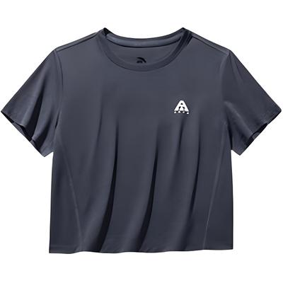 Outdoor Series Sport Simple Casual Round Neck Short Sleeve Letter T-Shirt Women Tops 962526104-2