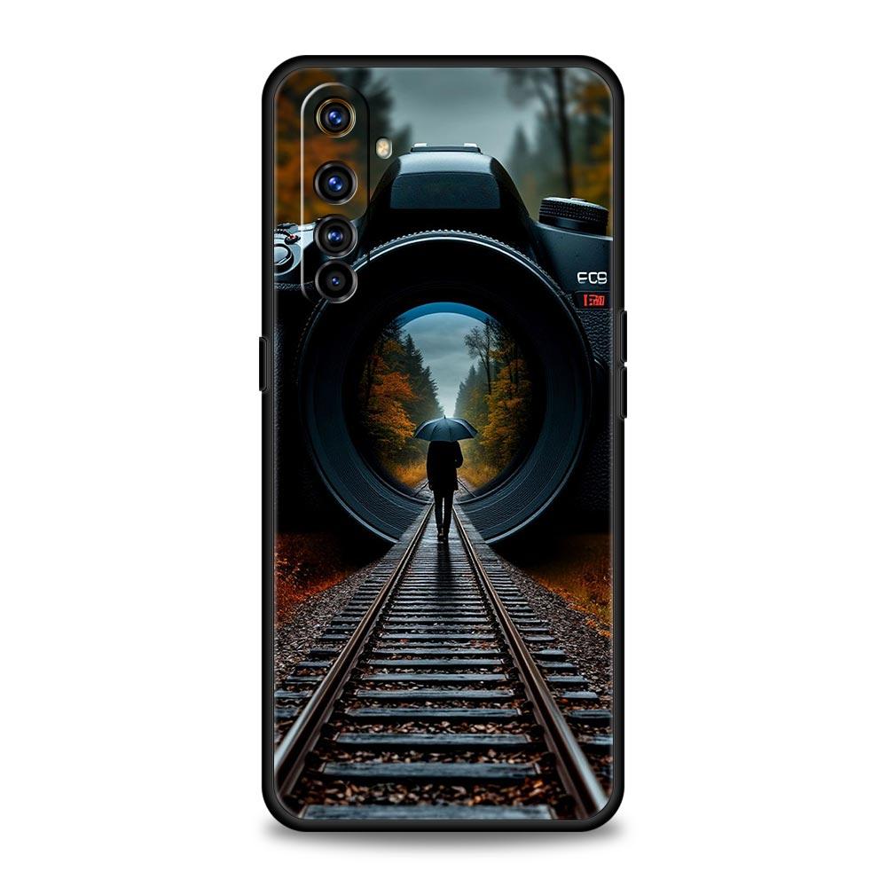 Retro Camera Case For Realme C67 C63 C55 C53 C35 C25 C21 GT 2 3 5 6 10 11 12 13 Pro Plus 5G Soft TPU Phone Cover Fundas Capa Bag