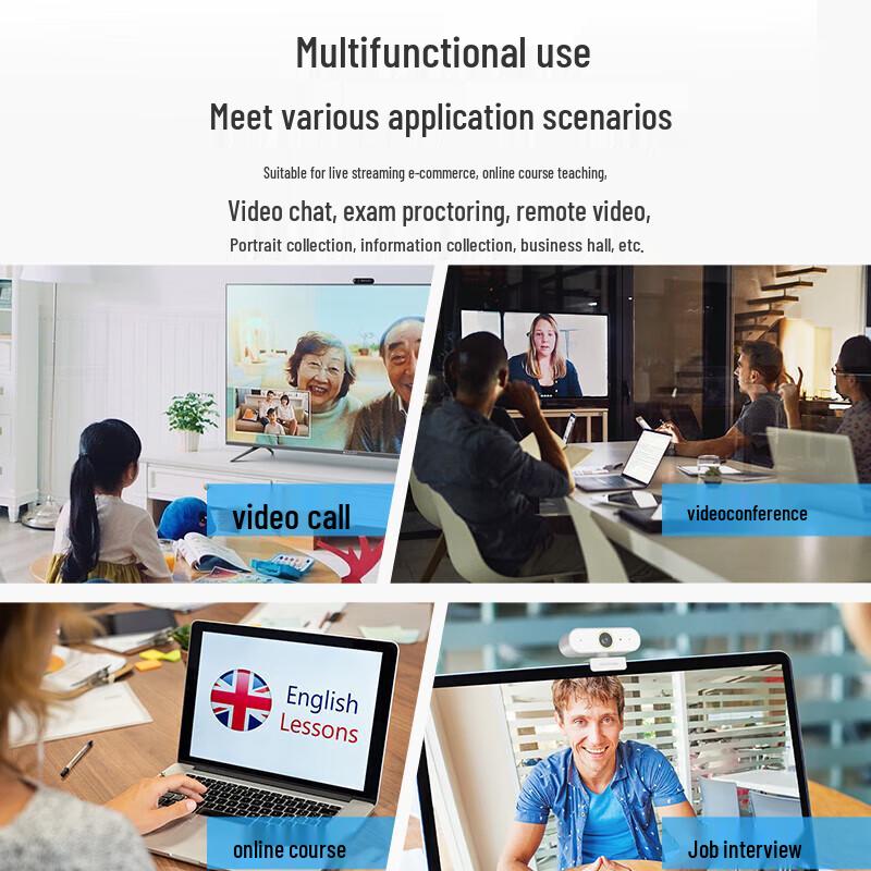 Hikvision 2K HD Auto-Focus USB Webcam