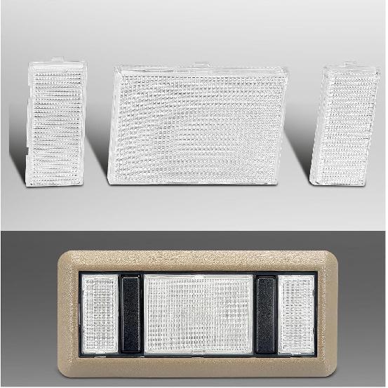 Dome Light Lens Clear Cover Interior Roof Compatible with K1500 K2500 C1500 C250