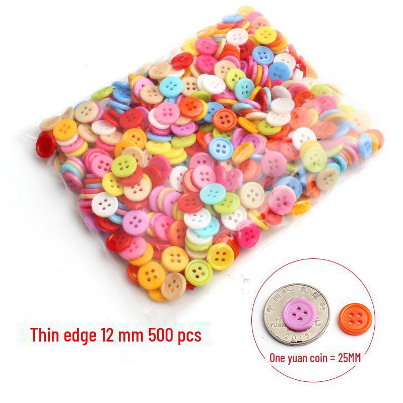 

Красочные детские пуговицы для пальто с четырьмя ушками, сшитые вручную, для пижамы и одежды