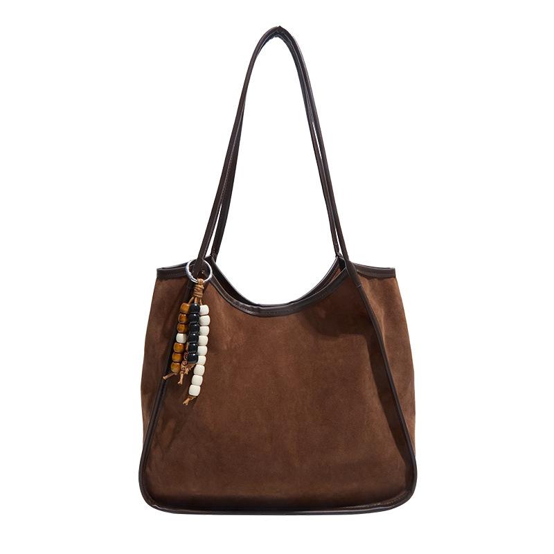 

2025 large capacity autumn and winter tote bag female leopard print trend retro child and mother shoulder bag work commuter handbag коричневый