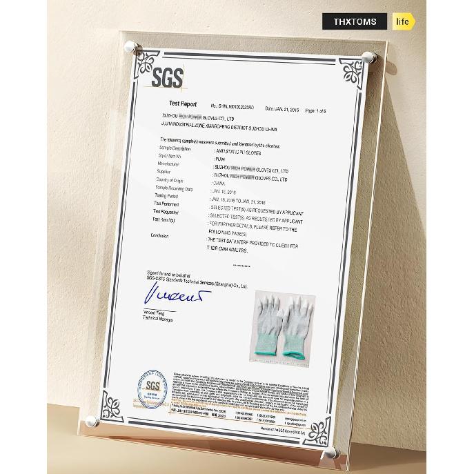 ThxToms ESD Anti Static Gloves, High Resistance Carbon Fiber Protects Your Computer Safe