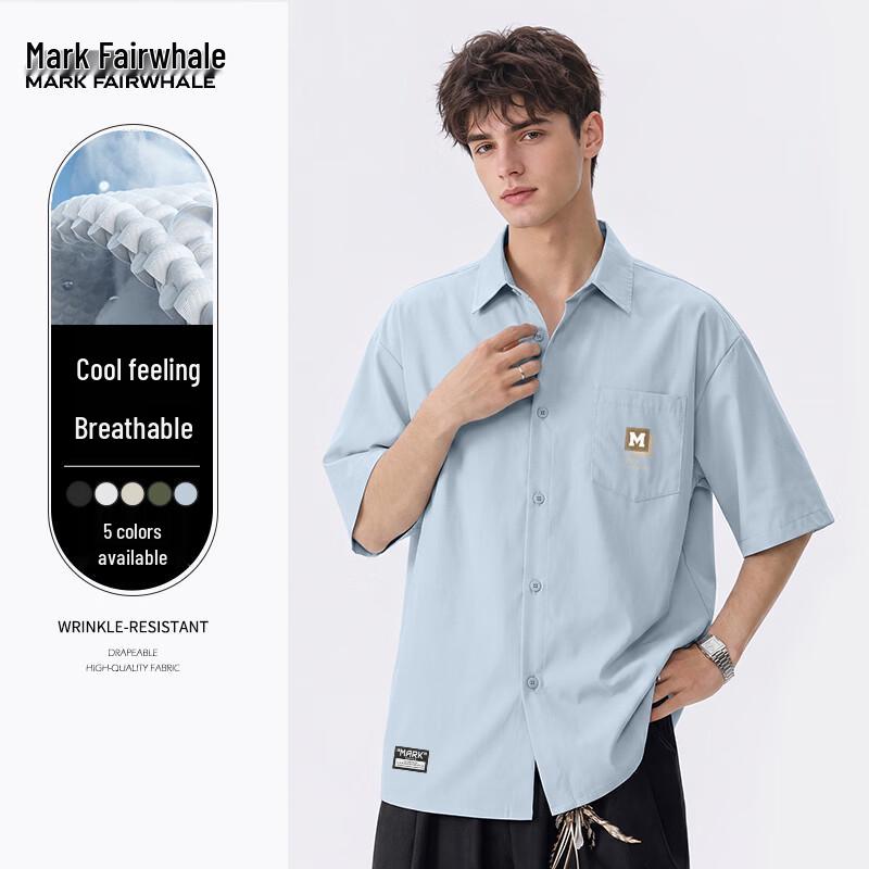 MARK FAIRWHALE Men s Vintage Sand-Washed Cool-Touch Polo Shirt