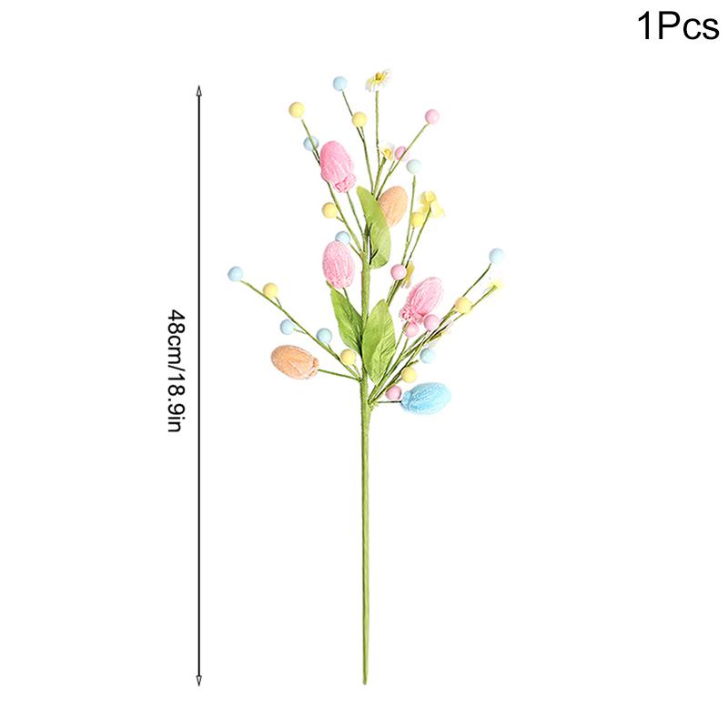 

1/3 шт. Пасхальные яйца, ветки дерева, искусственное растение, 2025, Счастливой Пасхи, для вечеринки, украшение для дома, ваза, весенний цветочный стебель, сделай сам, цветочные букеты