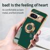 Měkký nárazuvzdorný pokovený držák s kroužkem Pouzdro na telefon Pro Google Pixel 10 9 Pro XL 9A 8A 8 Pro 7 7A Kryt Stojan Šasi Capa Funda Coque