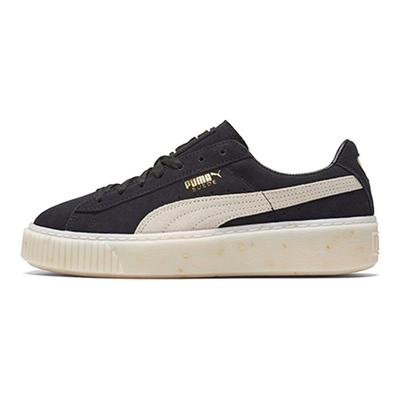 Suede Platform Celebrate - Black Gold Women Sneakers White Team-Gold 365621-03