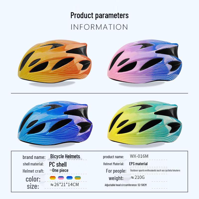 Kids Gradient Wave Bicycle Helmet