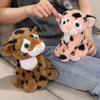 Leopard Plush Toys Cute Sitting Tiger Plushie Toys for Girl Children Pretty Stuffed Animals Christmas Birthday Gifts Girlfriend