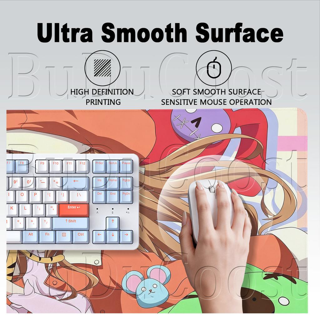 Non-Slip Rubber Base Mouse Mat Large Laptop Desktop Keyboard Carpet Hot Anime Toradora Kawaii Girl Taiga Aisaka Mousepad 90x40cm