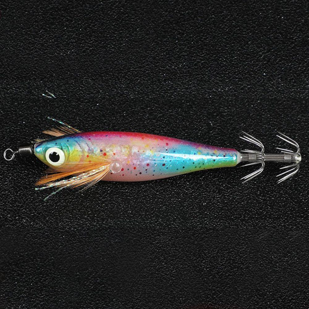 Jig Hook Squid Jig Luminous Prawn Lure Portable Fishing Lure Saltwater Fishing