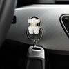 2PCS/1Set Crochets de Voiture Ours Fleur Montés au Mur Décoration d'Intérieur Crochets Porte-Divers Fleuris Multifonctionnel Organisateur de Masques Clés Cintres
