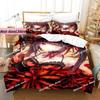 Anime Date A Live Kurumi Tokisaki Bettwäsche-Set für Jungen und Mädchen, Twin Queen Size, Bettbezug, Kissenbezug, Bett, Kinder, Erwachsene, anpassbar