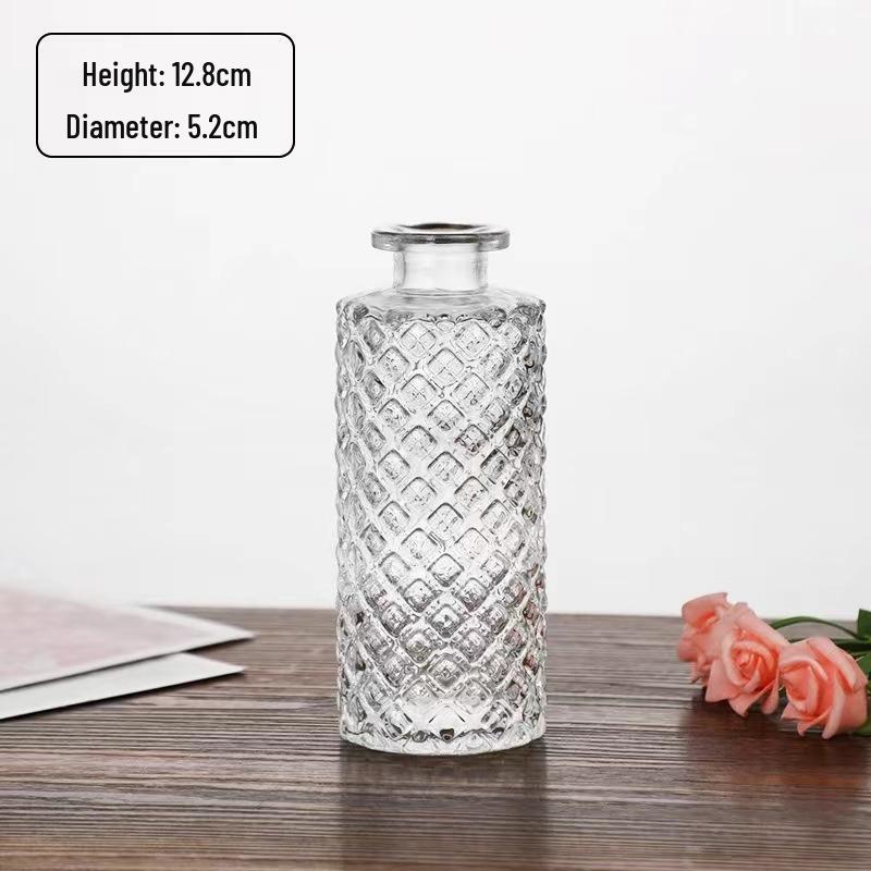

SEE KEAN Striped Glass Flower Vase